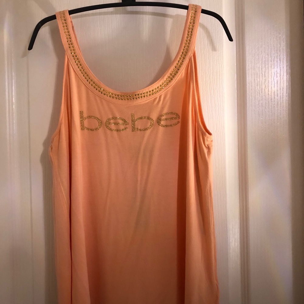 Peach BeBe Studded Tank